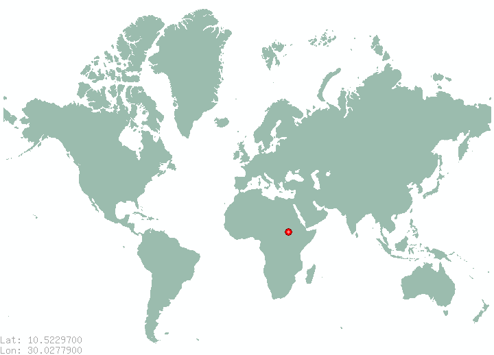 Digaia in world map